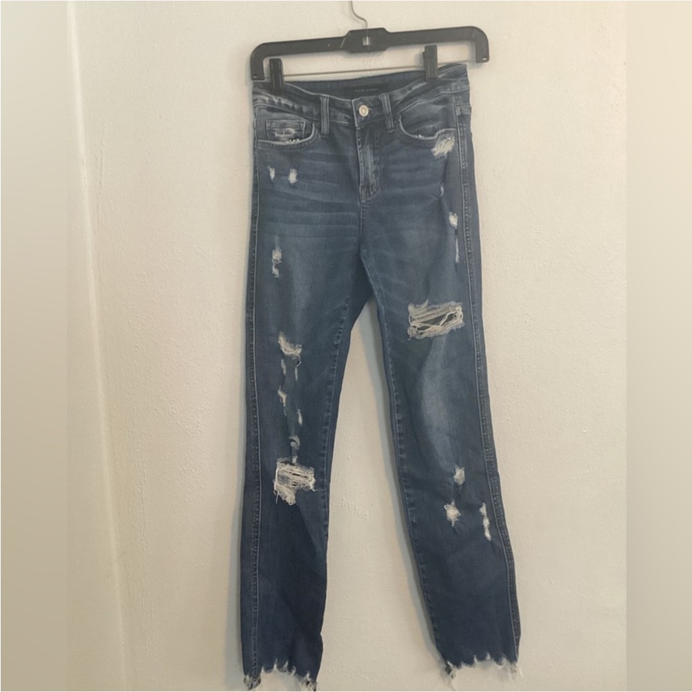Flying Monkey Distressed Blue Jeans. Size 24.
